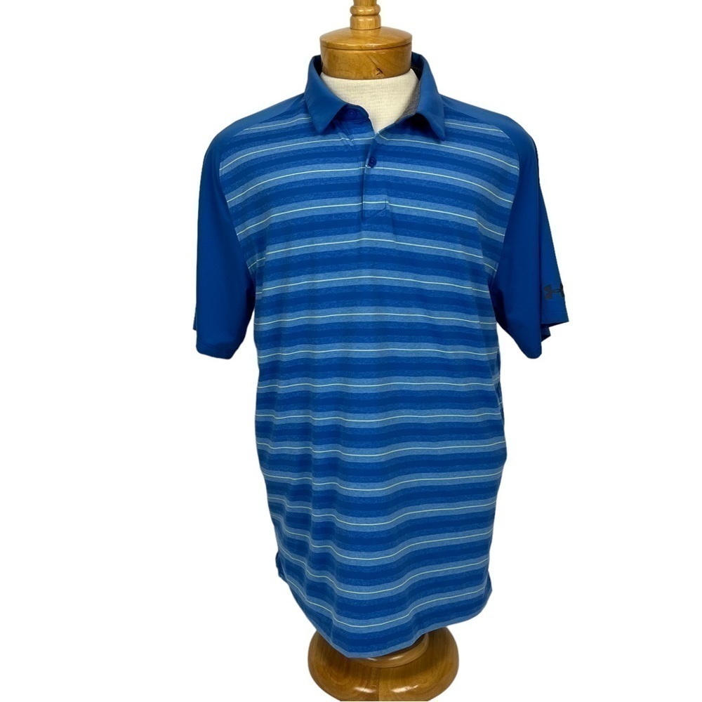 UNDER ARMOUR Heatgear Loose Men’s Polo Shirt Sz XL Multi Colors Short Sleeve